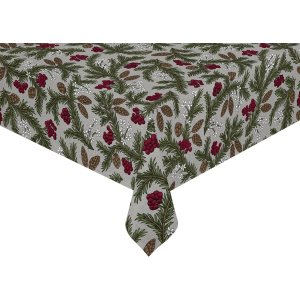 Toile cirée PVC Brindille - Gris Toile cirée PVC Brindille - Gris