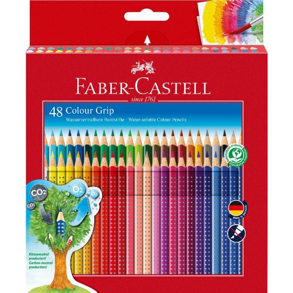 Crayons aquarelle Grip 2001 48 couleurs - tui carton