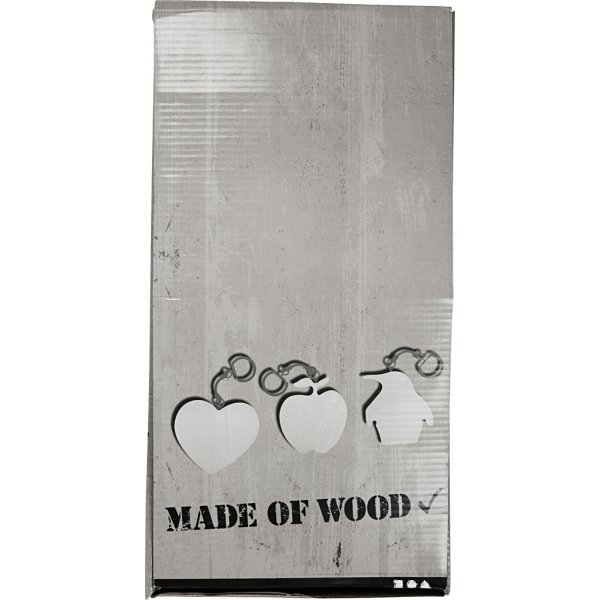 Porte-clés avec plaque en bois - 128 pcs Porte-clés avec plaque en bois - 128 pcs