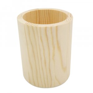Porte-stylo en bois non traité - 80x100 mm Porte-stylo en bois non traité - 80x100 mm
