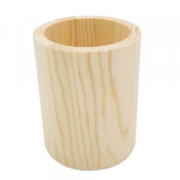 Porte-stylo en bois non trait - 80x100 mm