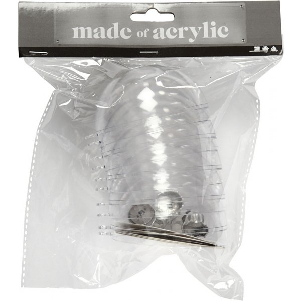 Boule dcorative - transparente - 8 cm - 5 pcs