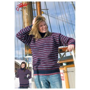 Patron tricot - Pull Télémark pour elle Patron tricot - Pull Télémark pour elle