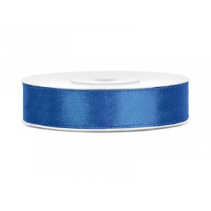 Ruban Satin - 25 m - Bleu Royal - Largeur : 12mm Ruban Satin - 25 m - Bleu Royal - Largeur : 12mm