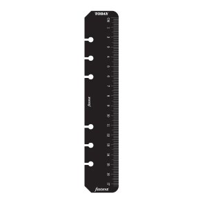Règle/marqueur pour Filofax Personal - Noir Règle/marqueur pour Filofax Personal - Noir