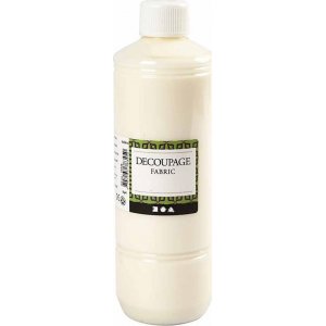 Vernis de découpage - textile - 500 ml Vernis de découpage - textile - 500 ml