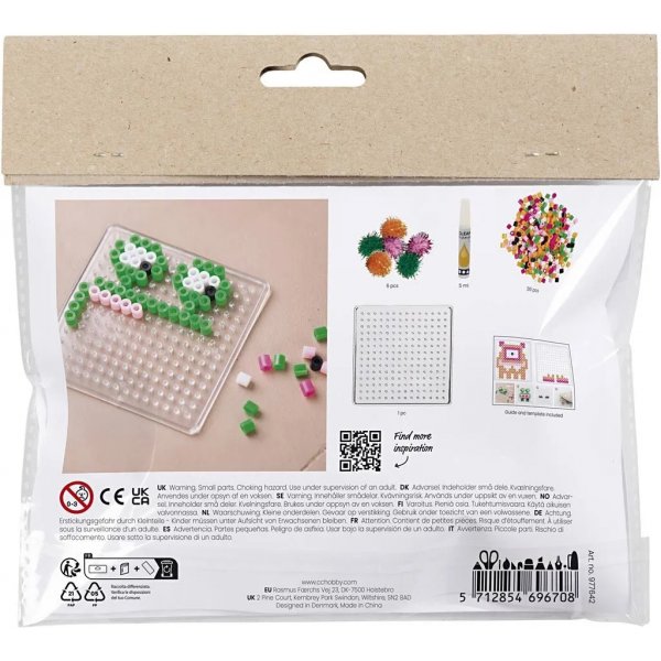 Mini Kit DIY Perles tube, couleurs mlanges, Monstre