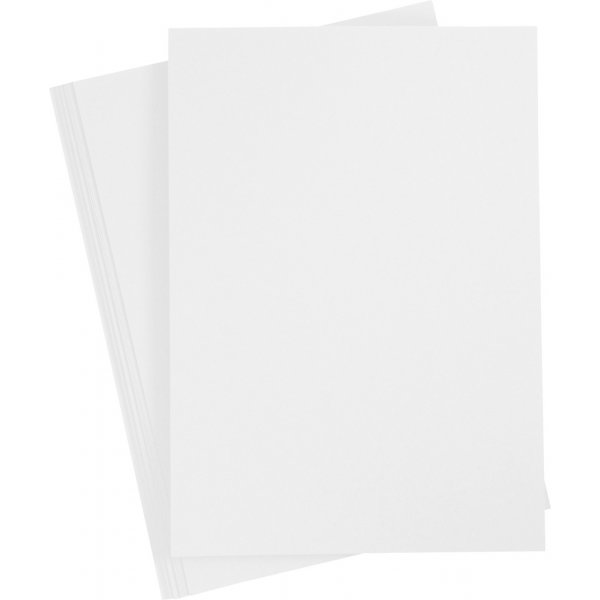Carton color - blanc - A4 - 180 g - 20 feuilles