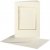 Cartes passe-partout avec enveloppes - blanc cassé - rectangulaires avec bord doré - 10 jeux Cartes passe-partout avec enveloppes - blanc cassé - rectangulaires avec bord doré - 10 jeux