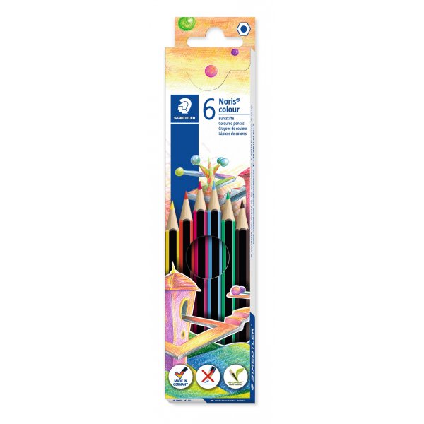 Crayons de couleur Noris - 6 crayons