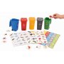 Jeu de recyclage avec 5 poubelles et fiches de tri