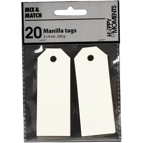 Marqueurs Manille - blanc cassé - 20 pcs Marqueurs Manille - blanc cassé - 20 pcs