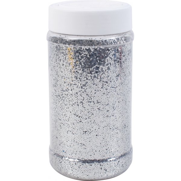 Paillettes saupoudres d'argent grossier