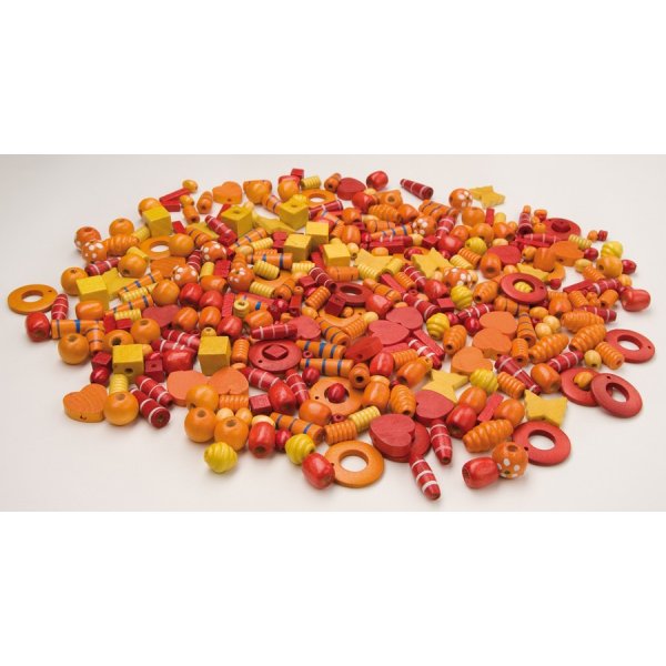 Perles en bois automne