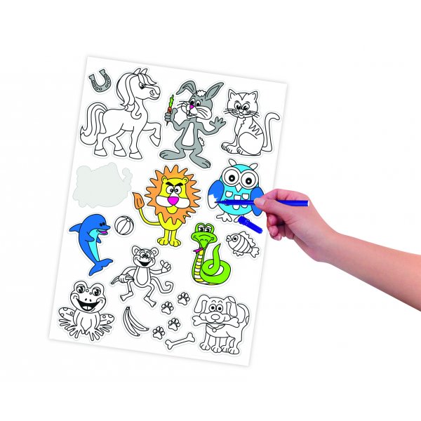 Autocollants � colorier - 10 feuilles