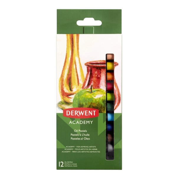 Pastels  l\\\'huile Derwent - 12 crayons