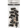 Planche avec clip - 4 x 2 cm - 12 pcs