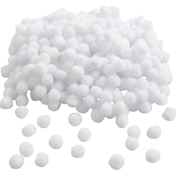 Pompons - blanc - 450 pcs