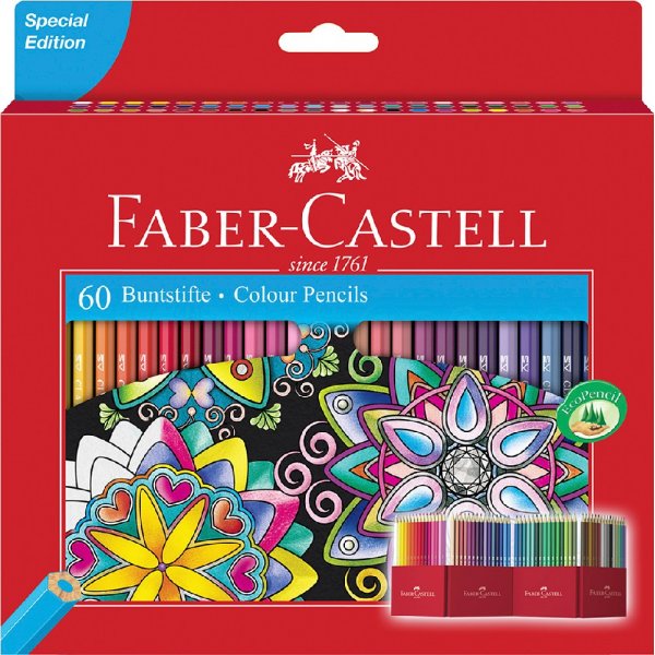 Crayons de couleur Classique - 60 couleurs