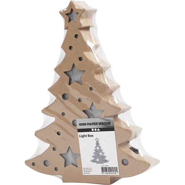 Figurine en carton avec lumière intégrée - Sapin de Noël Figurine en carton avec lumière intégrée - Sapin de Noël