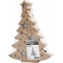 Figurine en carton avec lumire intgre - Sapin de Nol