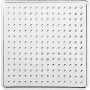 Assiettes perles - petits carrs - 10 pcs