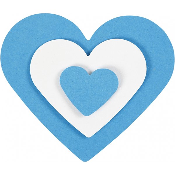 Perforateurs couche sur couche - Coeurs larges - 3 pcs