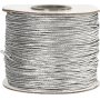 Cordon lastique 1 mm - argent mtallis - 100 m