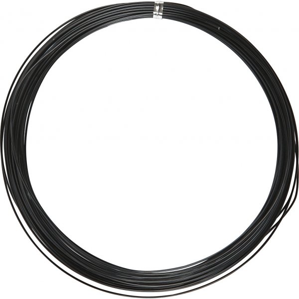 Fil d'aluminium - 1 mm - noir - 16 m