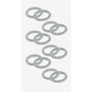 Stickers avec strass - Alliances - cristal Stickers avec strass - Alliances - cristal