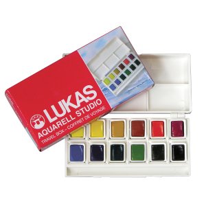 Boîte aquarelle Lukas Studio Travel Box - 12 1/2 tasses Boîte aquarelle Lukas Studio Travel Box - 12 1/2 tasses