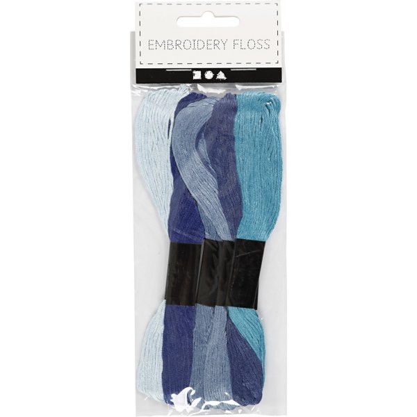 Fil à broder Harmony - harmonie bleue - 6 paquets Fil à broder Harmony - harmonie bleue - 6 paquets