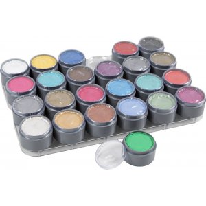 Grimas Face Paint - palette de maquillage - couleurs mélangées - 24 x 15 ml Grimas Face Paint - palette de maquillage - couleurs mélangées - 24 x 15 ml