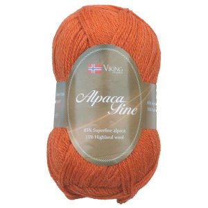 Fil Viking Alpaca Fine 50g - Orange (651) Fil Viking Alpaca Fine 50g - Orange (651)
