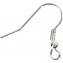 Crochets d'oreilles franais - plaqu argent - 10 pcs