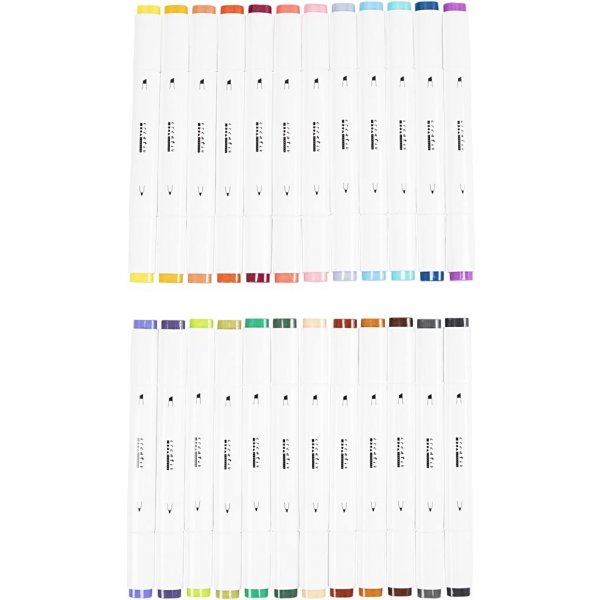 Stylo à dessin - couleurs complémentaires - 24 pcs Stylo à dessin - couleurs complémentaires - 24 pcs