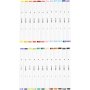Stylo  dessin - couleurs complmentaires - 24 pcs