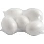 Oeufs Frigolit - Blanc - H6 cm - 5 pcs