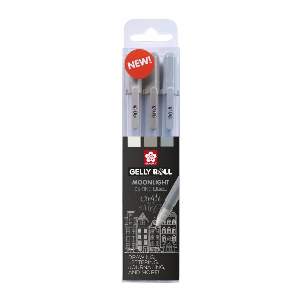 Stylos gel Sakura Gelly Roll Set 3 stylos - Urbain