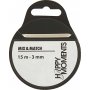 Ruban satin - blanc cassé - B3 mm - 15 m