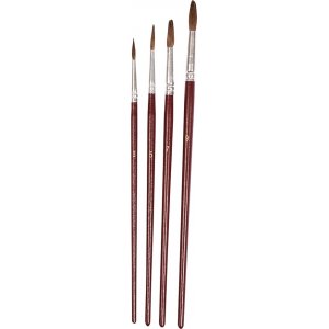 Set de pinceaux aquarelle - 4 tailles - 4 pcs Set de pinceaux aquarelle - 4 tailles - 4 pcs