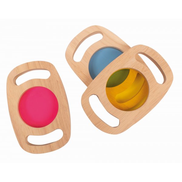 Pack de 3 panneaux de couleur - Bleu/rose/jaune