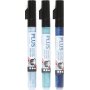 Marqueur Plus Color - bleu ciel - bleu marine - turquoise - 3 pcs