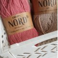 Image client Fil DROPS Nord Uni Color - 50g - Vieux rose (13)