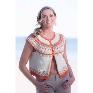 Patron tricot - Top avec empiècement rond Patron tricot - Top avec empiècement rond
