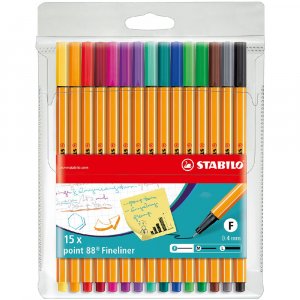 Fineliner Point 88 - paquet de 15 Fineliner Point 88 - paquet de 15