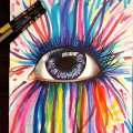 Image client Posca Marqueur PC-1MR 0,7 mm Ultra Fin - Blanc
