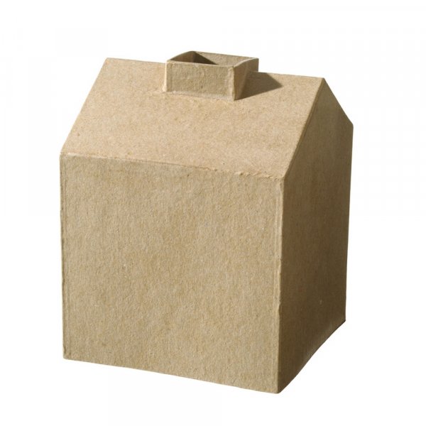 Maison en carton - 13x12,5x17 cm
