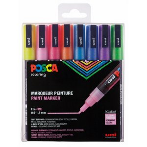 Posset PC-3M Paillettes - 8 stylos Posset PC-3M Paillettes - 8 stylos