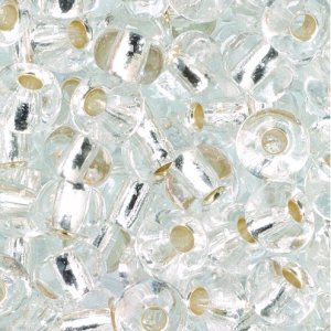 Perles rocaille ø 5,5 mm - argent 17 g doublé argent Perles rocaille ø 5,5 mm - argent 17 g doublé argent